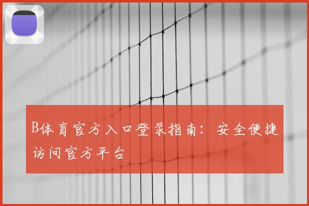 B体育官方入口登录指南：安全便捷访问官方平台